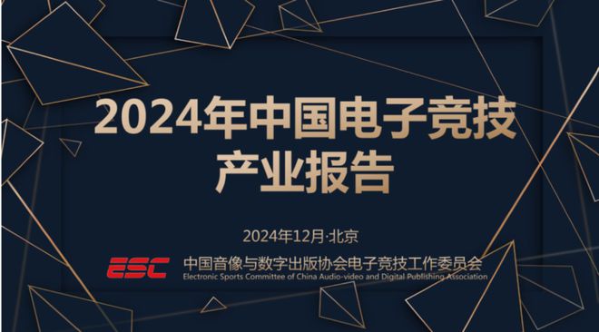 2024中国电子竞技产业报告发布：稳定多元持续向好球友会app(图1)